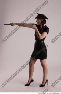 03 NIKITA POLICEWOMAN STANDING POSE WITH TWO GUNS